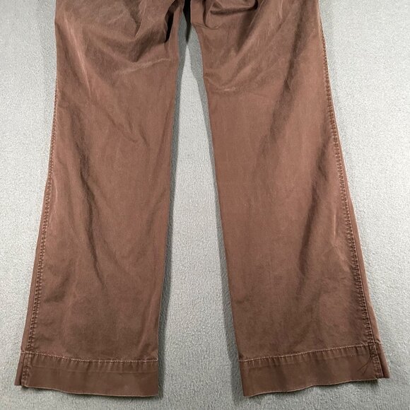 Old Navy Pants Womens 8 Brown Low-Rise Regular Fit Flat Front Pants Pockets - Picture 9 of 10